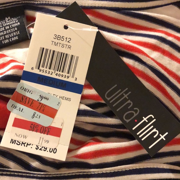 Macy’s Women’s Long Sleeve Striped Blouse - Picture 7 of 7